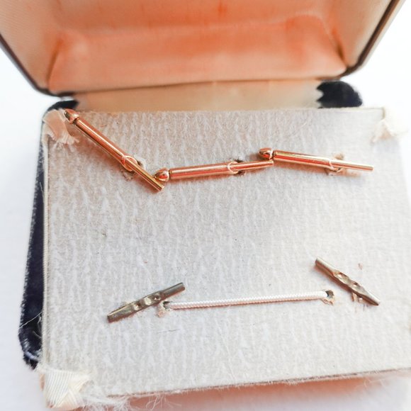 Black Tuxedo Black Onyx Cufflinks Studs - Picture 2 of 2